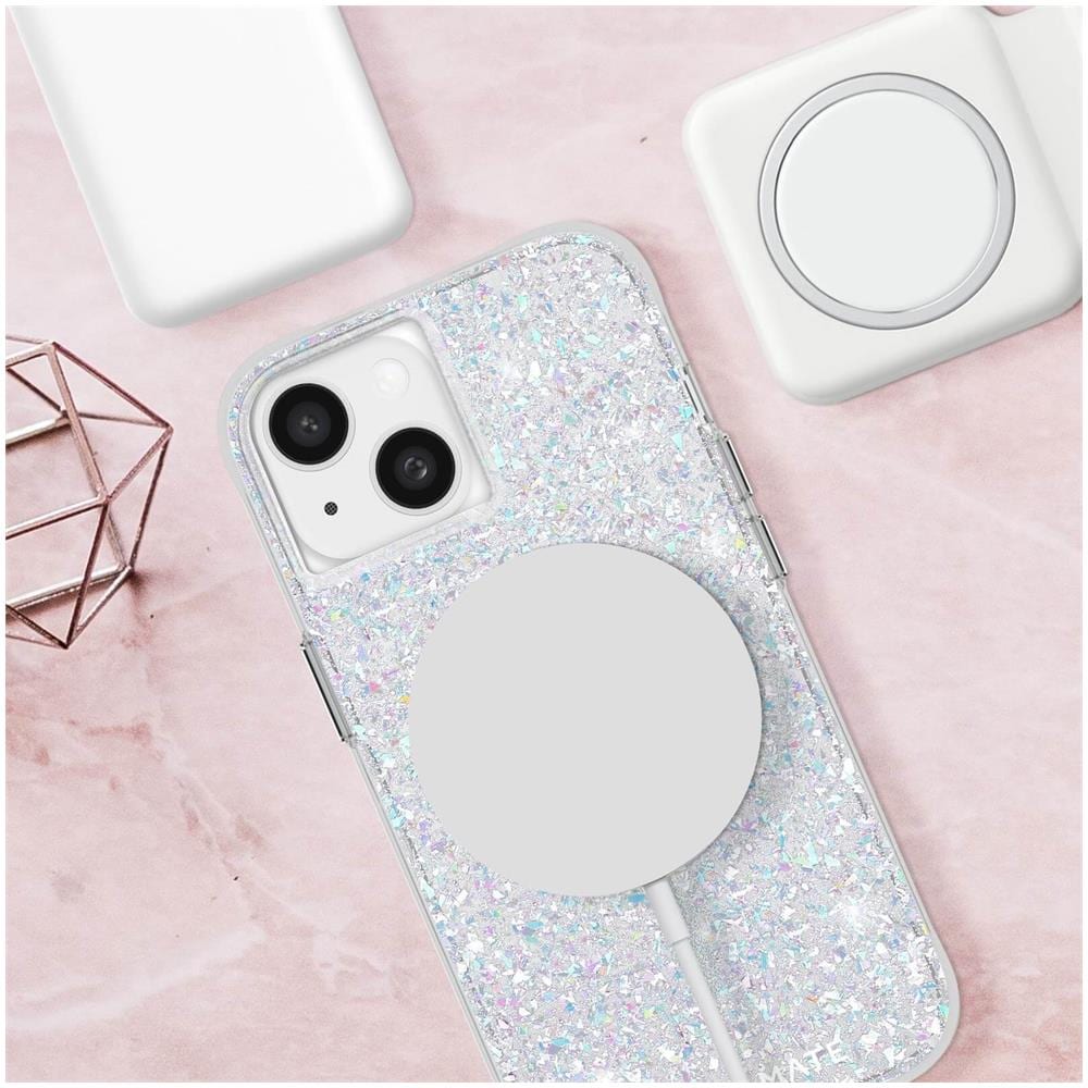 Cover Magsafe Per Iphone 15 Silicone Glitter Iridescente Twinkle - Foto 2
