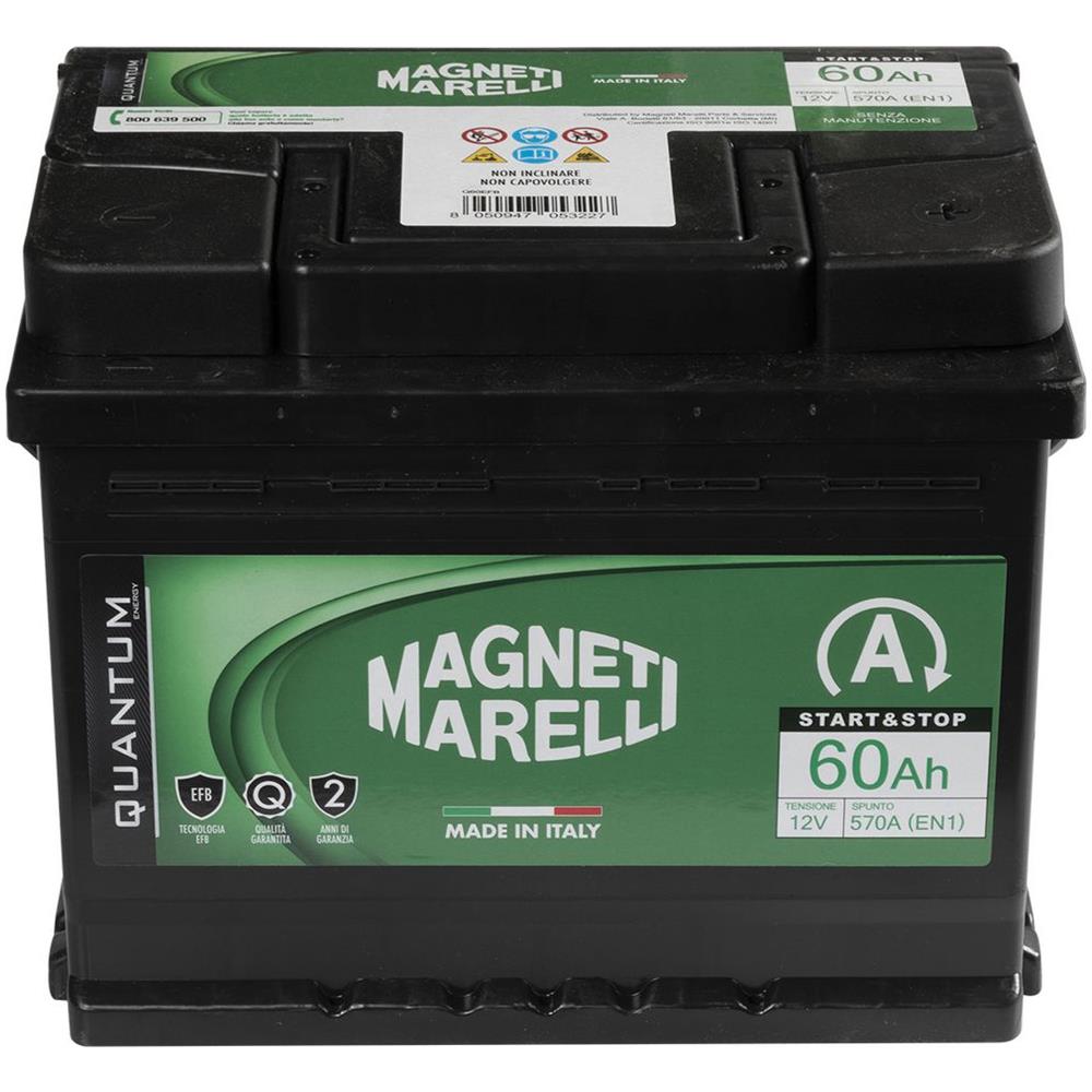 Magneti Marelli Batteria Auto 60ah 12v 520a Start E Stop - Foto 2