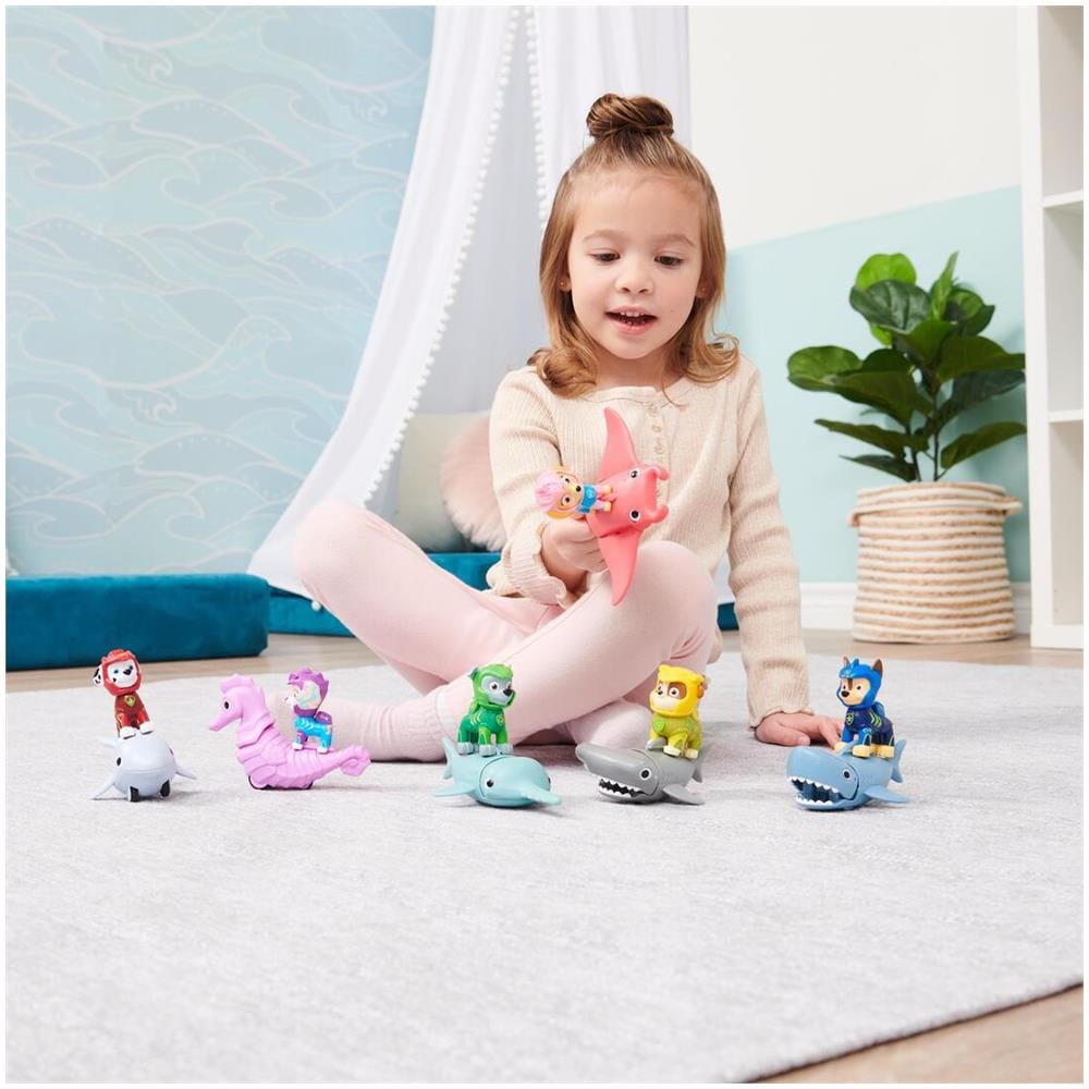 PAW Patrol, set di action figure Skye and Manta Ray Aqua Pups, giocattoli per bambini dai 3 anni in su - Foto 9