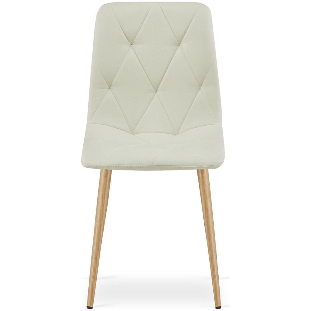 Sedia imbottita TYRA - Elegante beige per soggiorno, sala da pranzo x 1 - Foto 2