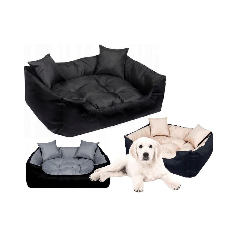 55x45 cm ECCO Cuccia per cani impermeabile nera con cuscino per cani - Foto 1