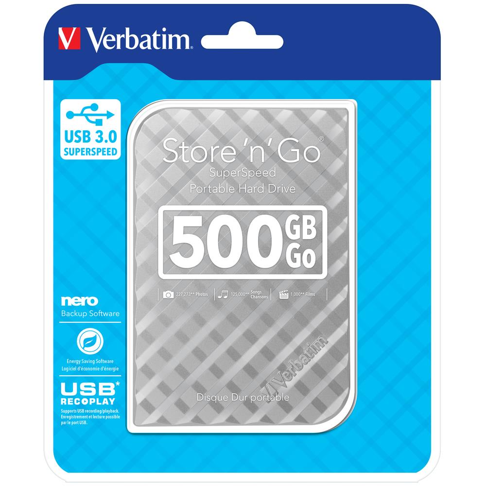Hard Disk Portatile Store 'n' Go 500 GB Interfaccia USB 3.0 Colore Argento - Foto 4