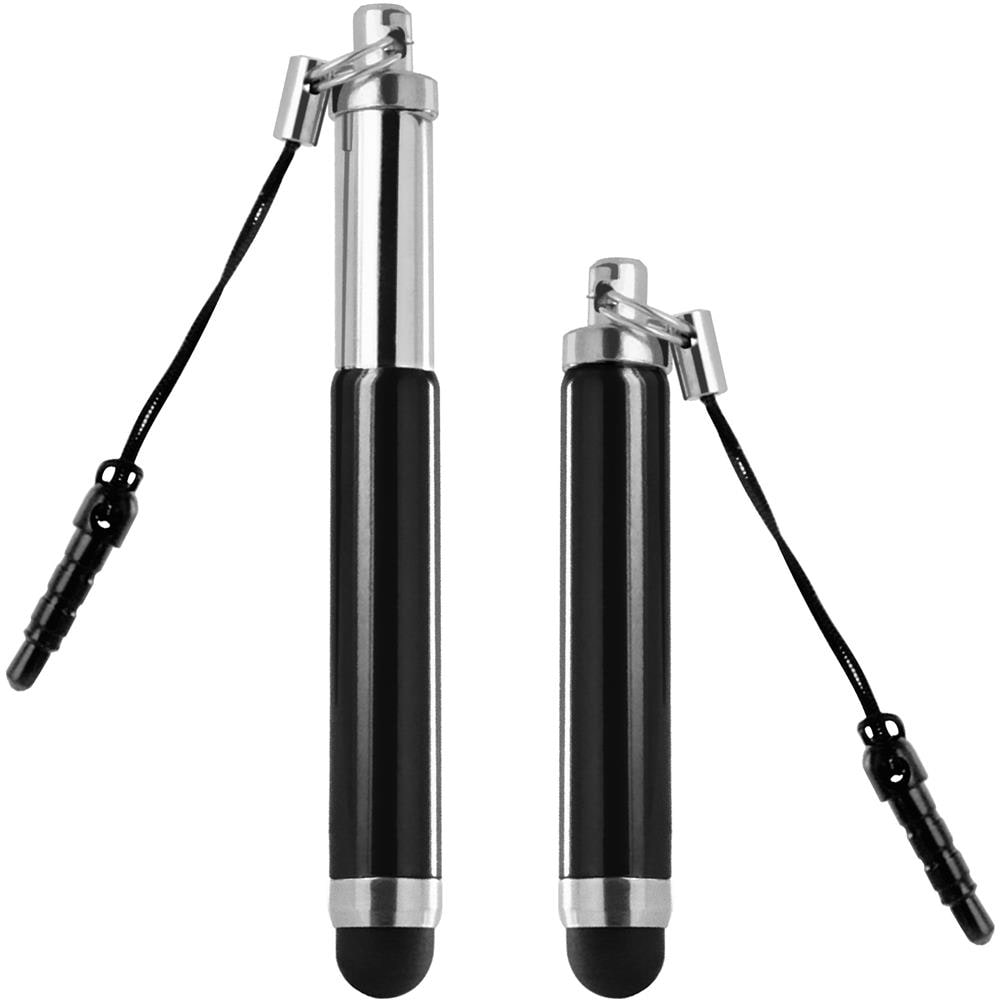 Stylus Penna Digitale Universale Touchscreen Retrattile Bianca - Nero - Foto 1