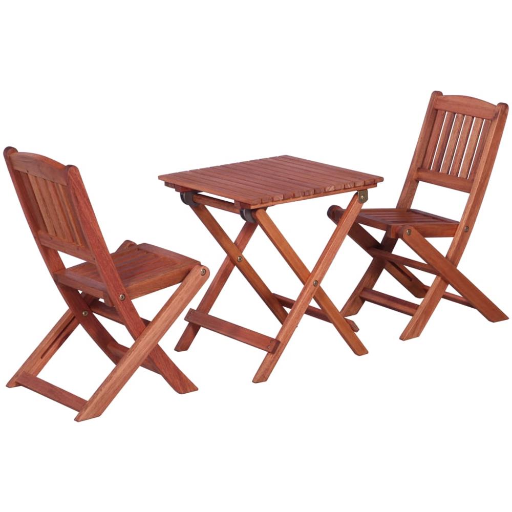 VIDAXL Set Da Bistrò Per Bambini 3 Pz In Legno Massello Di Eucalipto VIDAXL Set Da Bistrò Per Bambini 3 Pz In Legno Massello Di Eucalipto