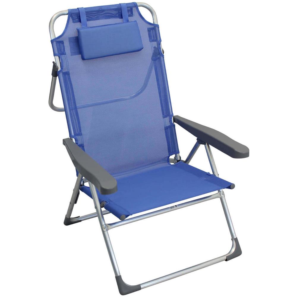 Spiaggina Mare Prendisole Pieghevole Completa Di Cuscino Cm 67 X 65 X 99 H - Foto 1