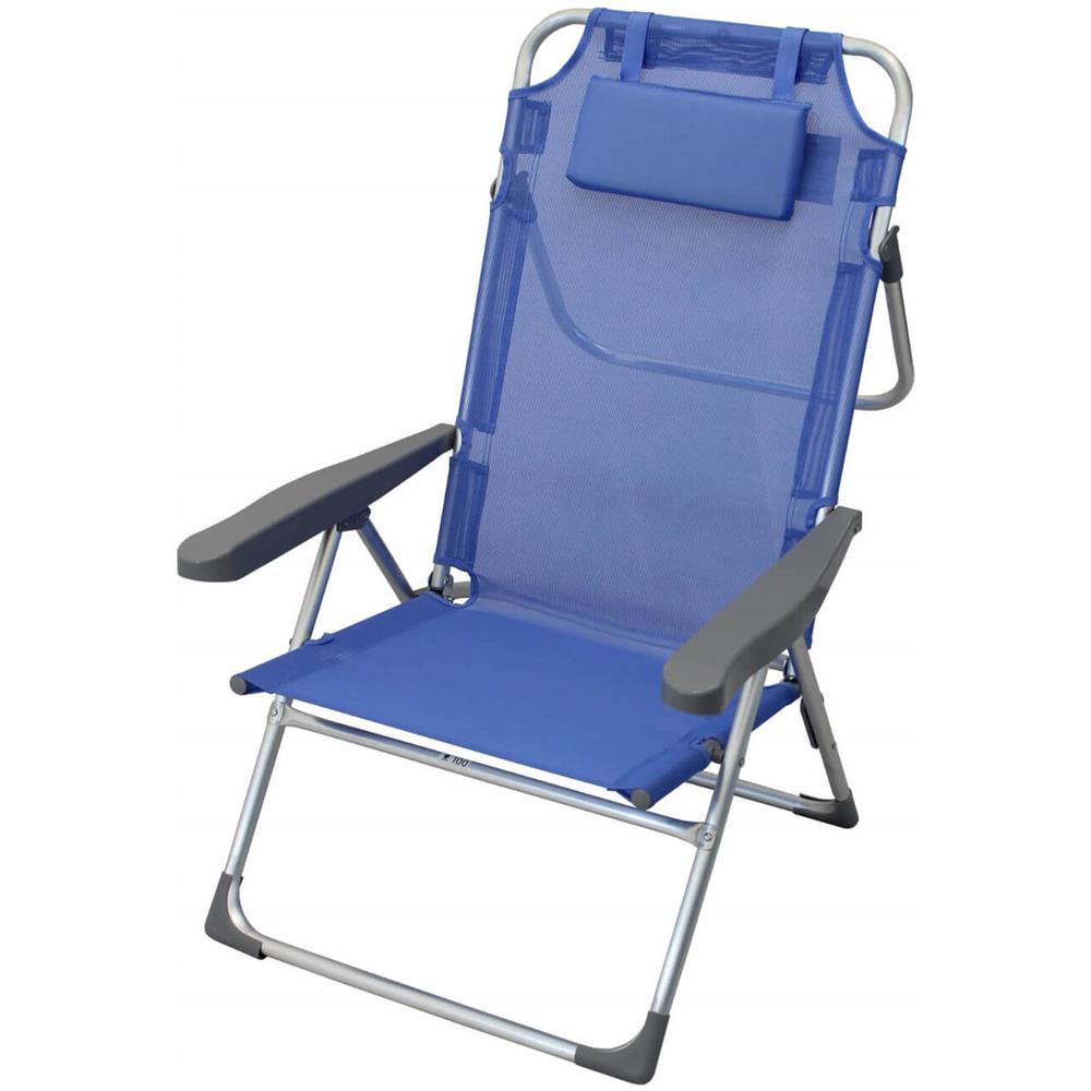 Spiaggina Mare Prendisole Pieghevole Completa Di Cuscino Cm 67 X 65 X 99 H - Foto 2