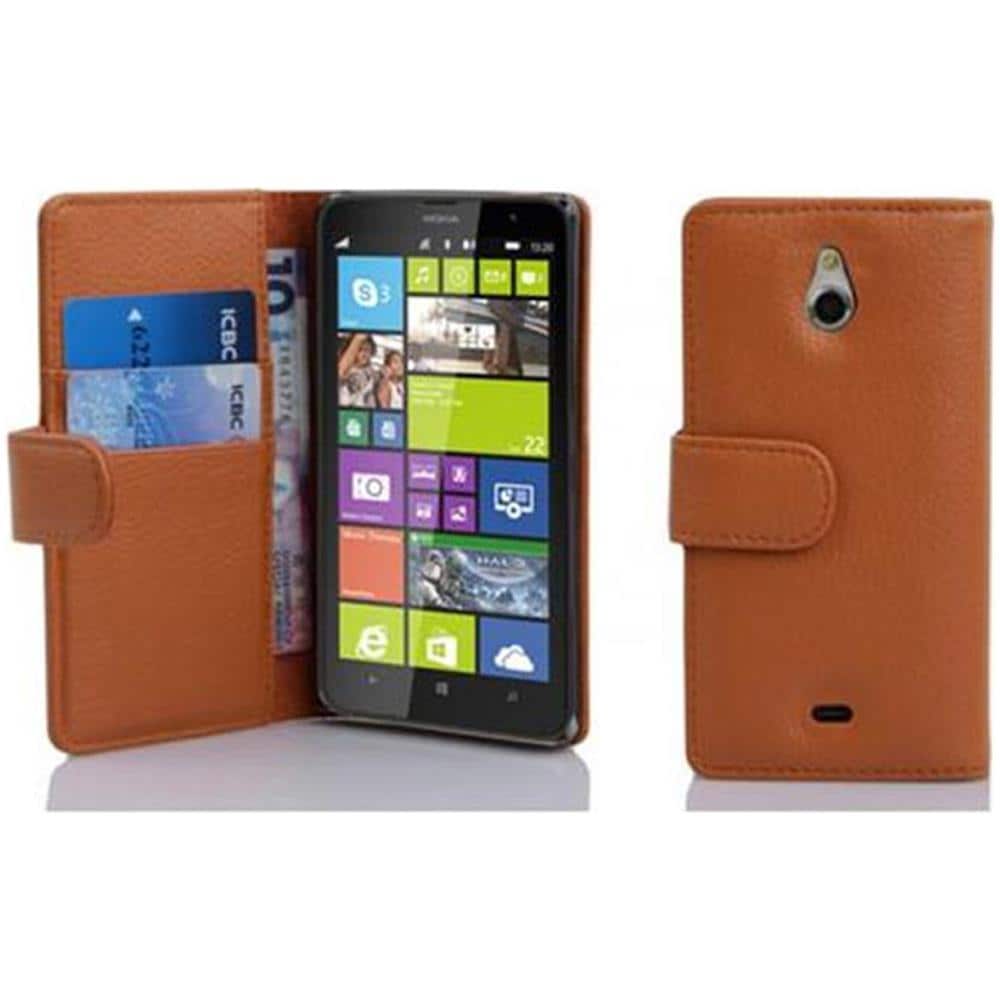 Cadorabo Custodia Compatibile Con Nokia Lumia 1320 In Marrone Cioccolata - Coperchio Protettivo In Ecopelle Testurizzata E Tasca Per Carte Di Credito - Foto 1