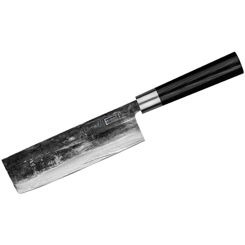 Super 5 Damasco Professionale Giapponese, Cucina Coltello Nakiri Micarta. Durezza 60 Hrc - Foto 1