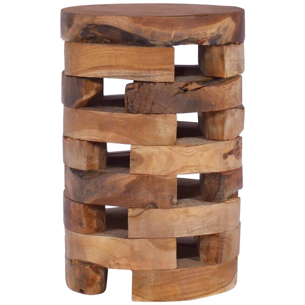 Comodino 30x30x45 Cm In Legno Massello Di Teak - Foto 2