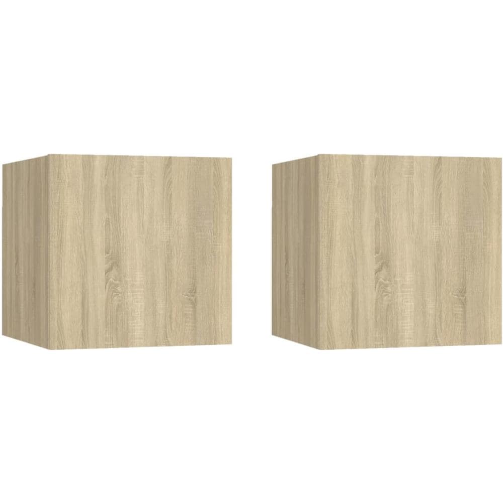 Comodini 2 pz Rovere Sonoma 30,5x30x30 cm in Truciolato - Foto 1