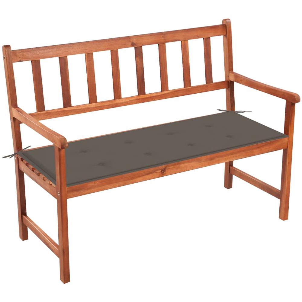 Panca da Giardino con Cuscino 120 cm in Massello di Acacia - Foto 1