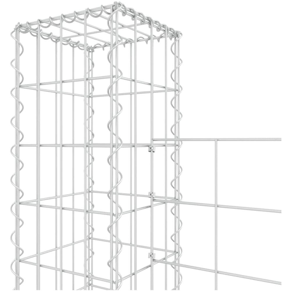 Gabbione A U Con 2 Pali In Ferro 140x20x150 Cm - Foto 5