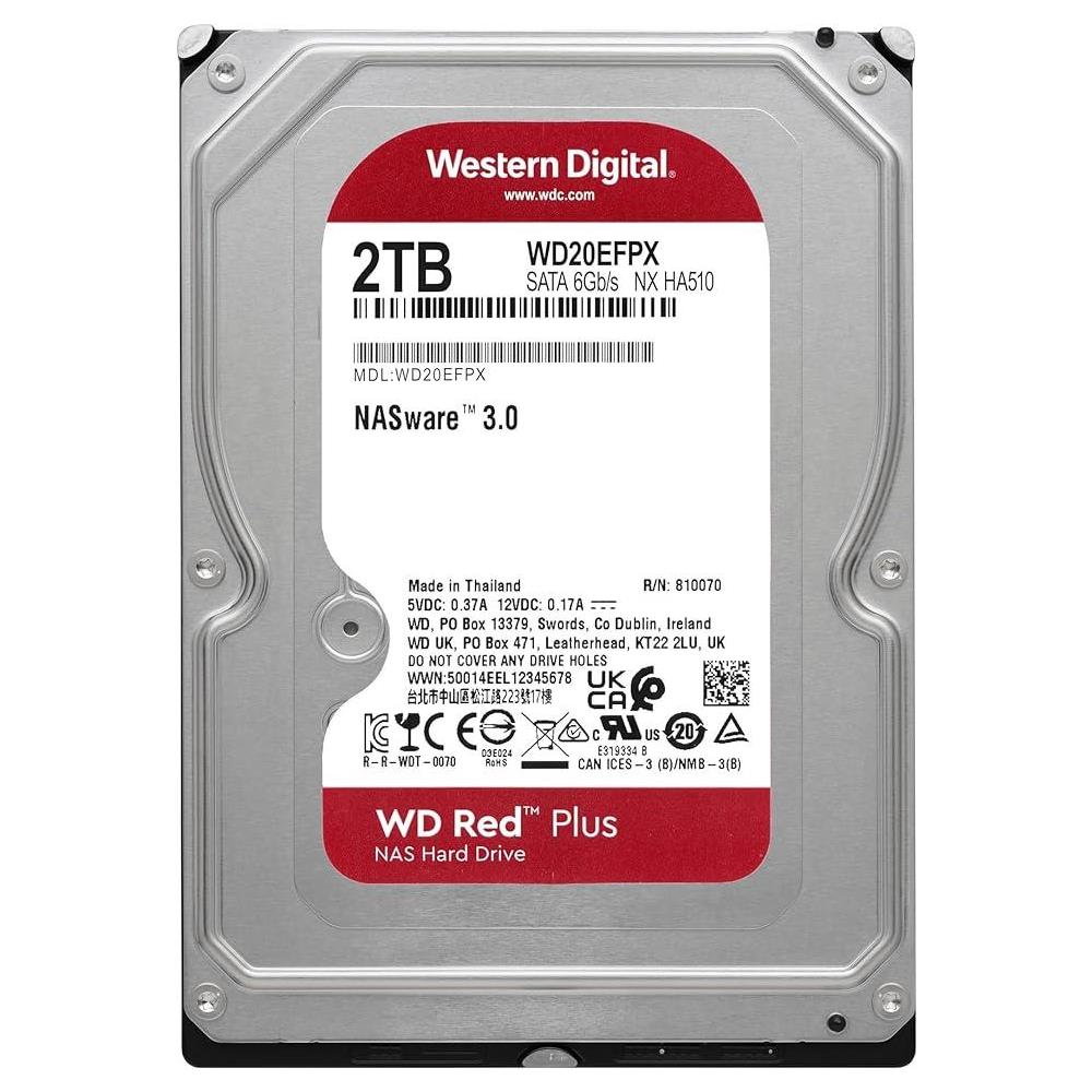 Red Plus WD20EFPX disco rigido interno 3.5" 2 TB SATA - Foto 2