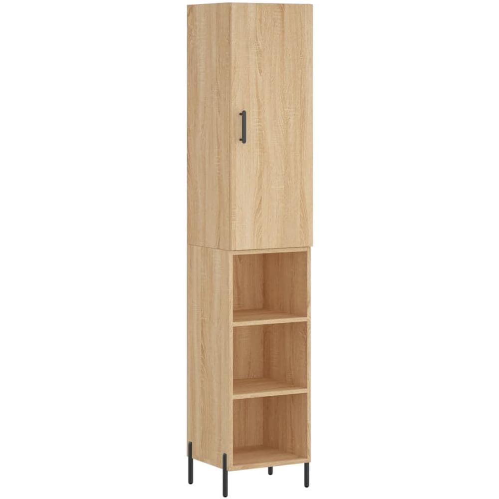 Credenza Rovere Sonoma 34,5x34x180 Cm In Legno Multistrato - Foto 2