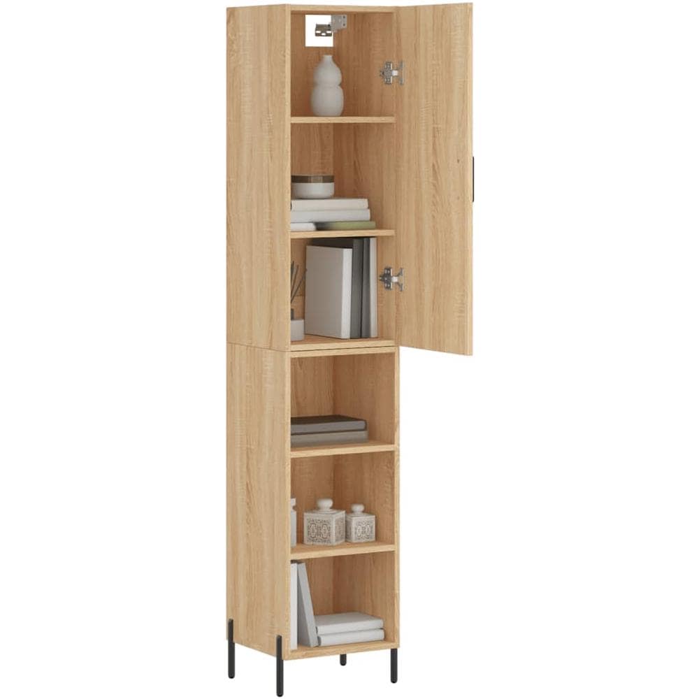 Credenza Rovere Sonoma 34,5x34x180 Cm In Legno Multistrato - Foto 3