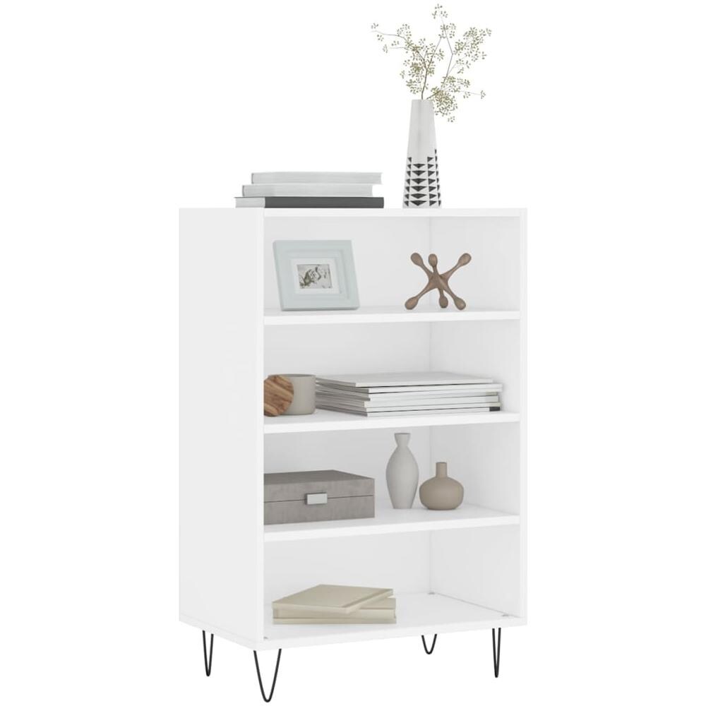 Credenza Bianca 57x35x90 Cm In Legno Multistrato - Foto 3