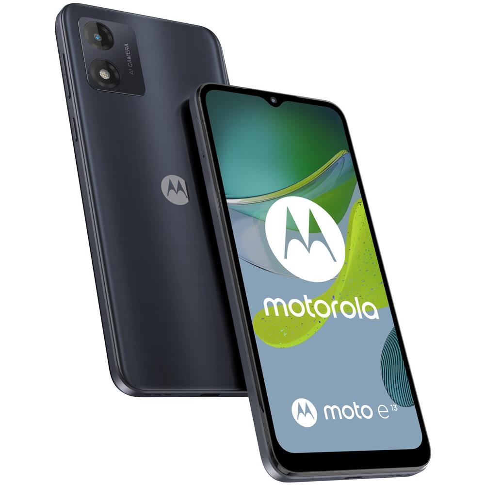 Moto E13 4G 128GB 8GB Ram Display 6.5" IPS Dual Sim Slot Nano SD Fotocamera 13 Mpx Android 13 Go Ed. 5000 mAh Cosmic Black - Foto 1