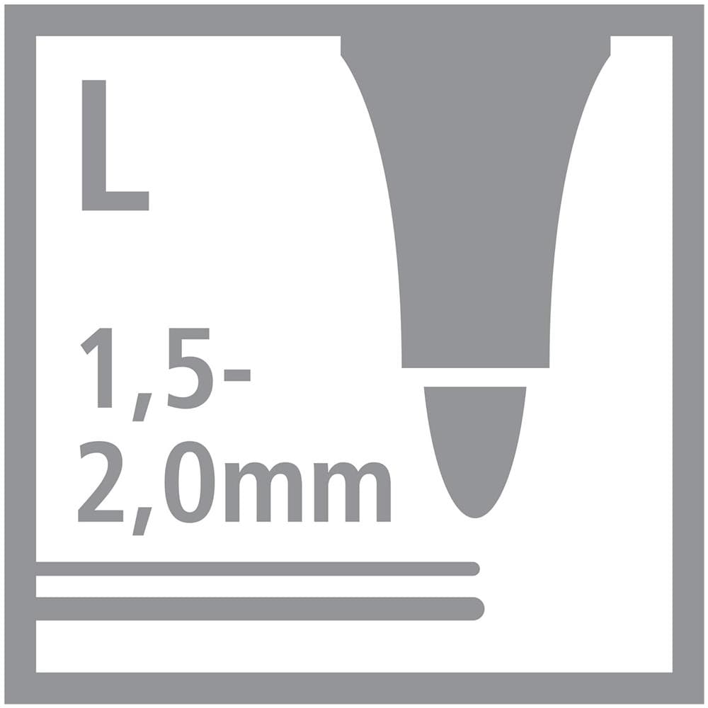 Trio Scribbi - Pennarello triangolare con punta ammortizzata - Set da Scrivania - 12 Colori assortiti - Foto 8