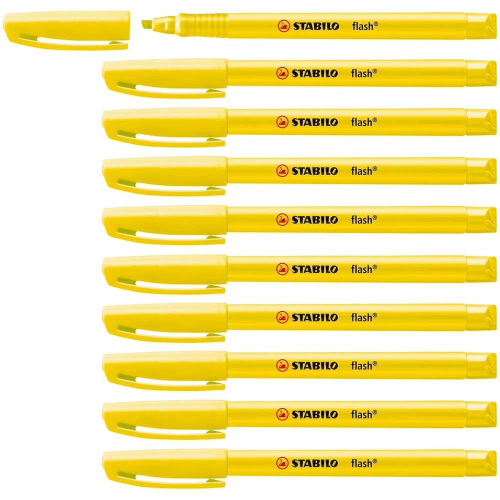flash - Evidenziatore - Confezione da 10 - Giallo - Foto 1