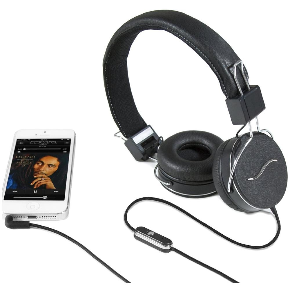 Hi-Deejay Cuffie on ear con Control Talk - Nero Pelle - Foto 1