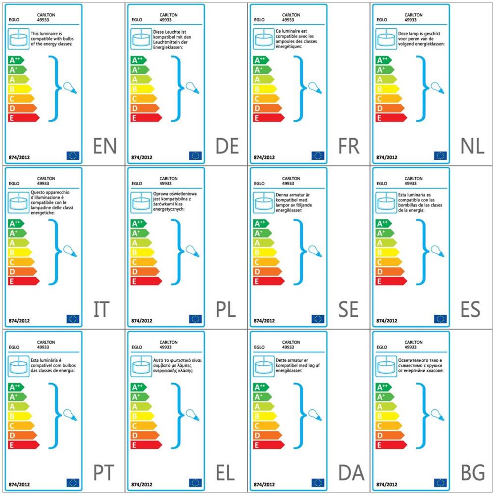 Lampada A Sospensione Carlton Oro 49933 - Foto 2
