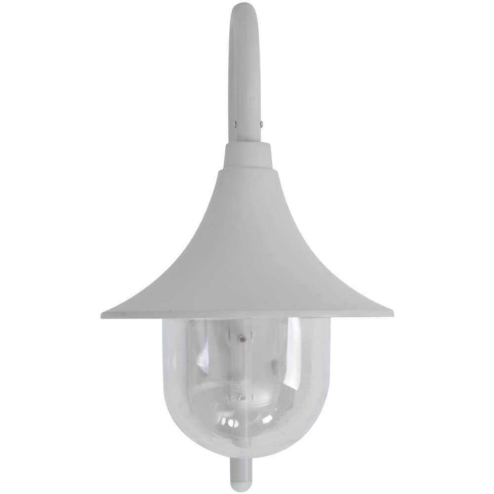 Lampada Da Parete Da Giardino E27 42 Cm In Alluminio Bianco - Foto 2