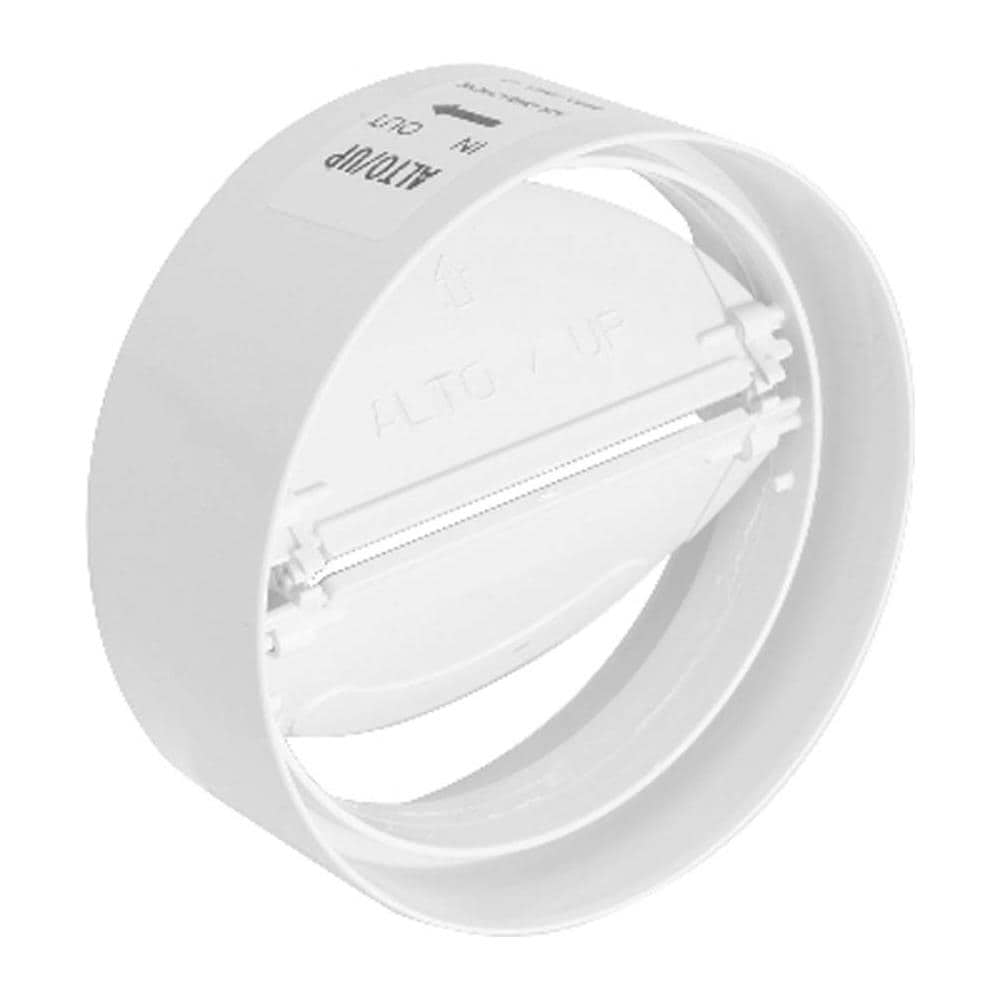 Giunto Per Tubo Cappa Tondo In Abs Con Valvola A Farfalla D100 Mm - Foto 1