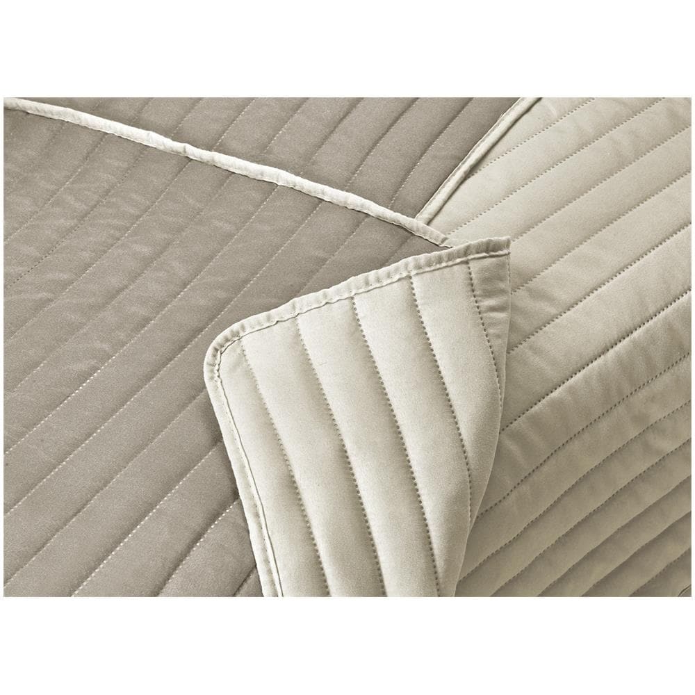 Copridivano Antimacchia Trapuntato Modello Sof&agrave; Tortora-Beige 2 Posti Tortora-Beige - Foto 4