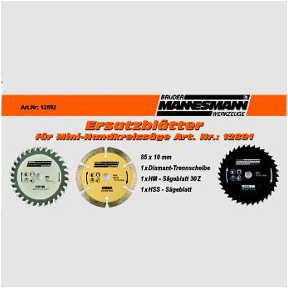 Brder Mannesmann Set Di Lame Per Sega Circolare 3 Pz - Foto 2
