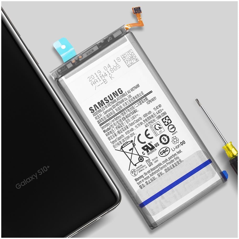 Batteria Interna Originale Galaxy S10 Plus 4100mah Modello Eb-bg975abu - Foto 2