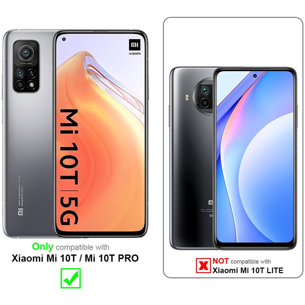 3x Pellicola Armatura A Schermo Intero Compatibile Con Xiaomi Mi 10t / 10t Pro In Trasparente Con Nero - 3x Vetro Temperato (tempered) Di Protezione Del Display In Durezza 9h Con 3d Touch - Foto 2