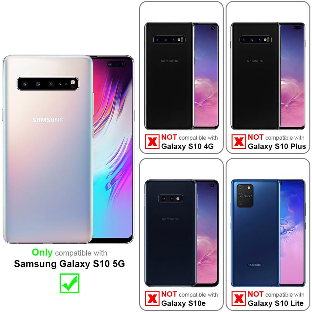 Custodia Compatibile Con Samsung Galaxy S10 5g In Frost Rosso - Coperchio Protettivo In Silicone Tpu Flessibile - Foto 2