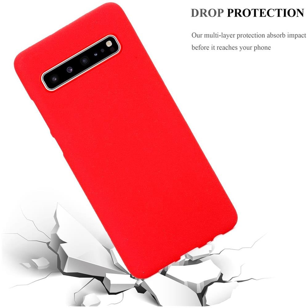 Custodia Compatibile Con Samsung Galaxy S10 5g In Frost Rosso - Coperchio Protettivo In Silicone Tpu Flessibile - Foto 7