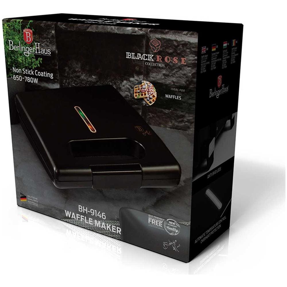 Macchina per Waffle Bh-9146 Potenza Variabile 650-780 W Colore Nero - Foto 5