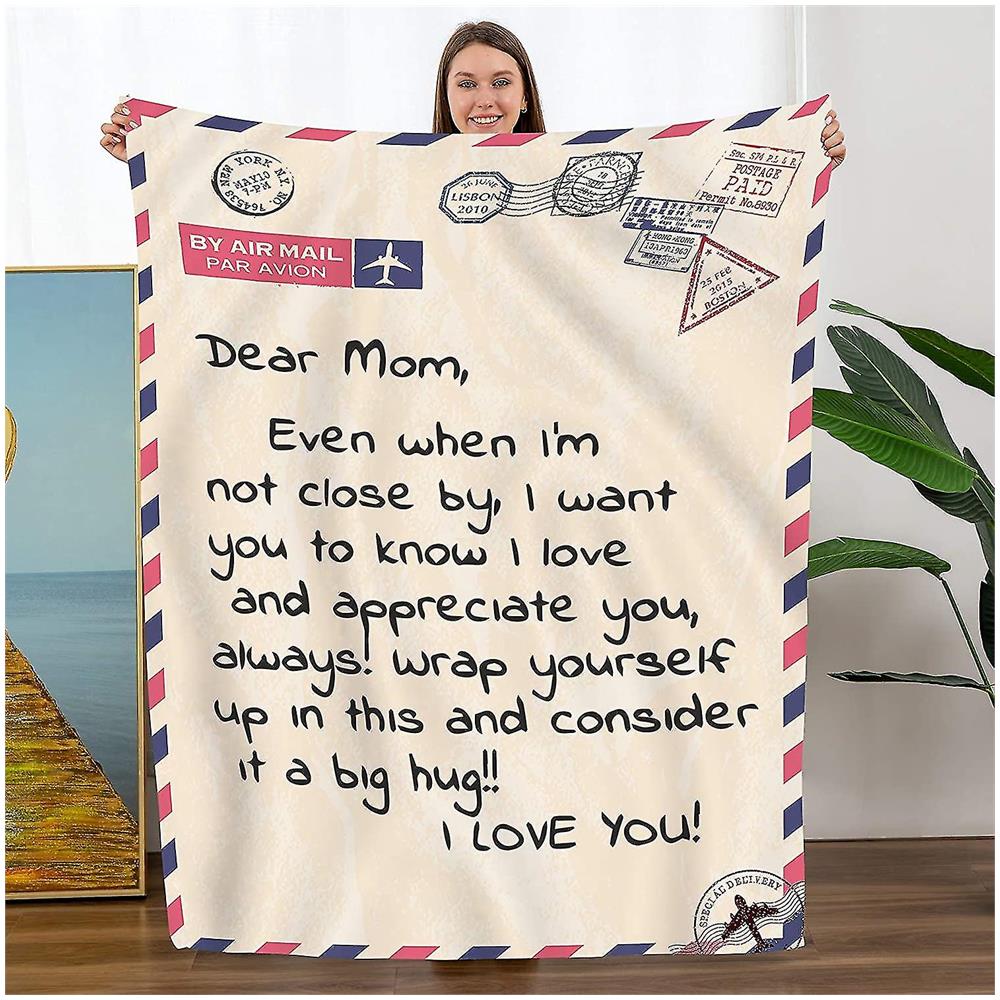 Coperta Personalizzata Per Figlia/Figlio Con Messaggio In Italiano - Coperta In Microfibra, Regalo Di Incoraggiamento E Amore