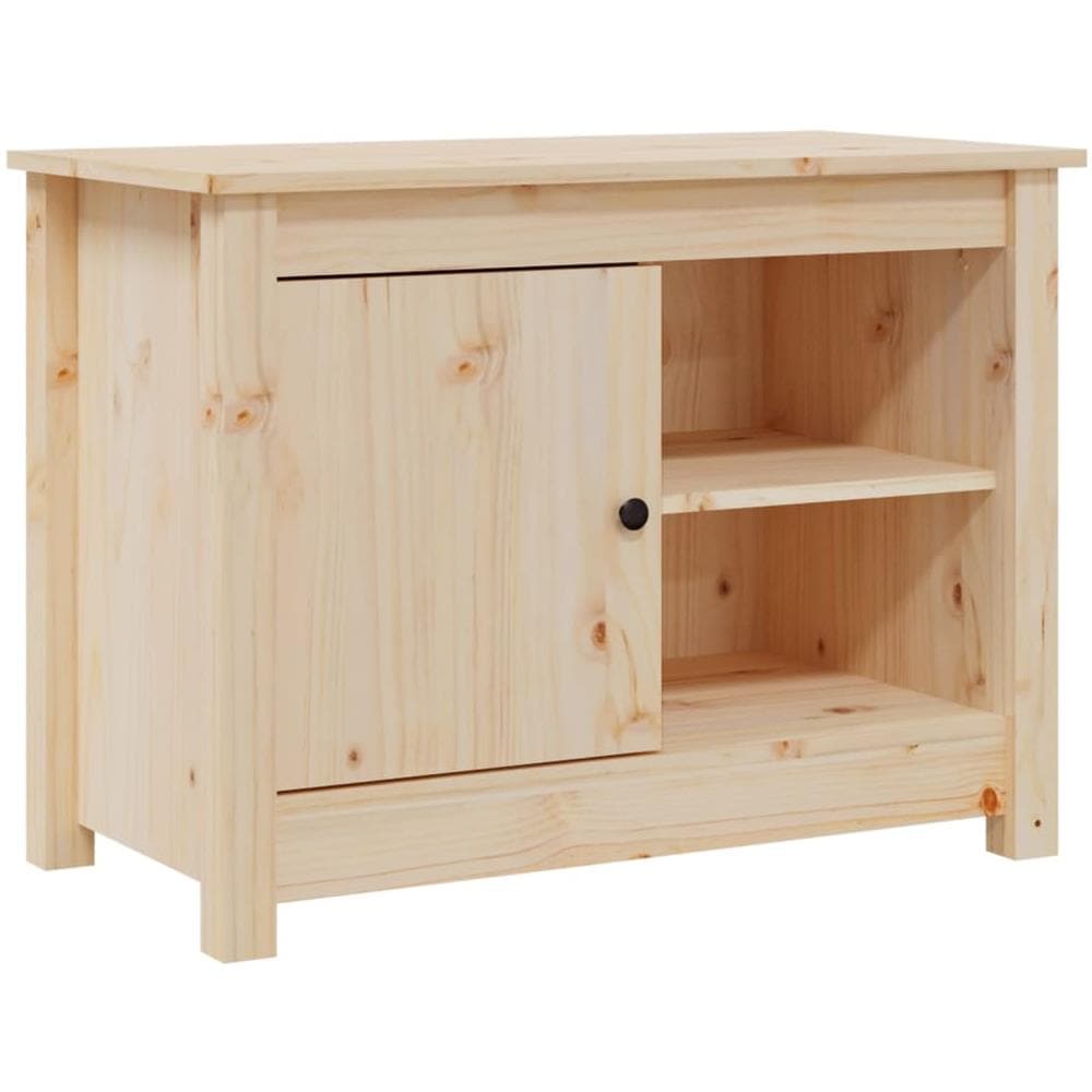 Mobile Porta Tv 70x36,5x52 Cm In Legno Massello Di Pino - Foto 1