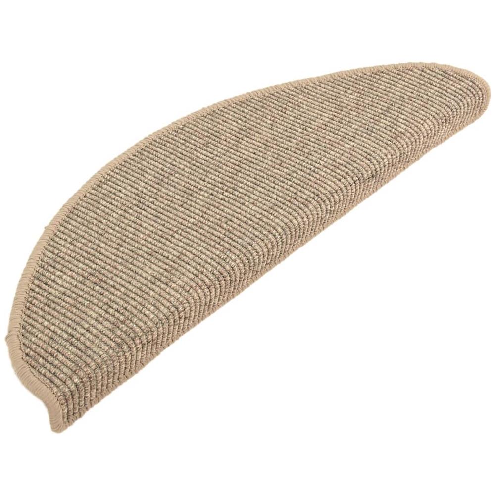 Tappetini Autoadesivi per Scale 15 pz Beige Scuro 65x21x4 cm - Foto 3