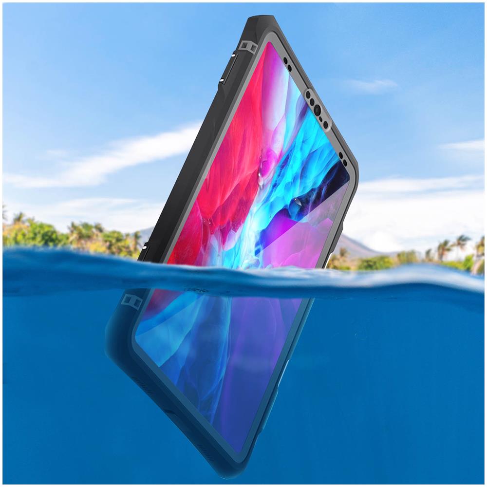 Cover Waterproof Per Ipad Pro 11 2020, 11 2021 E 11 M2 2022 Redpepper Bordo Nero - Foto 5