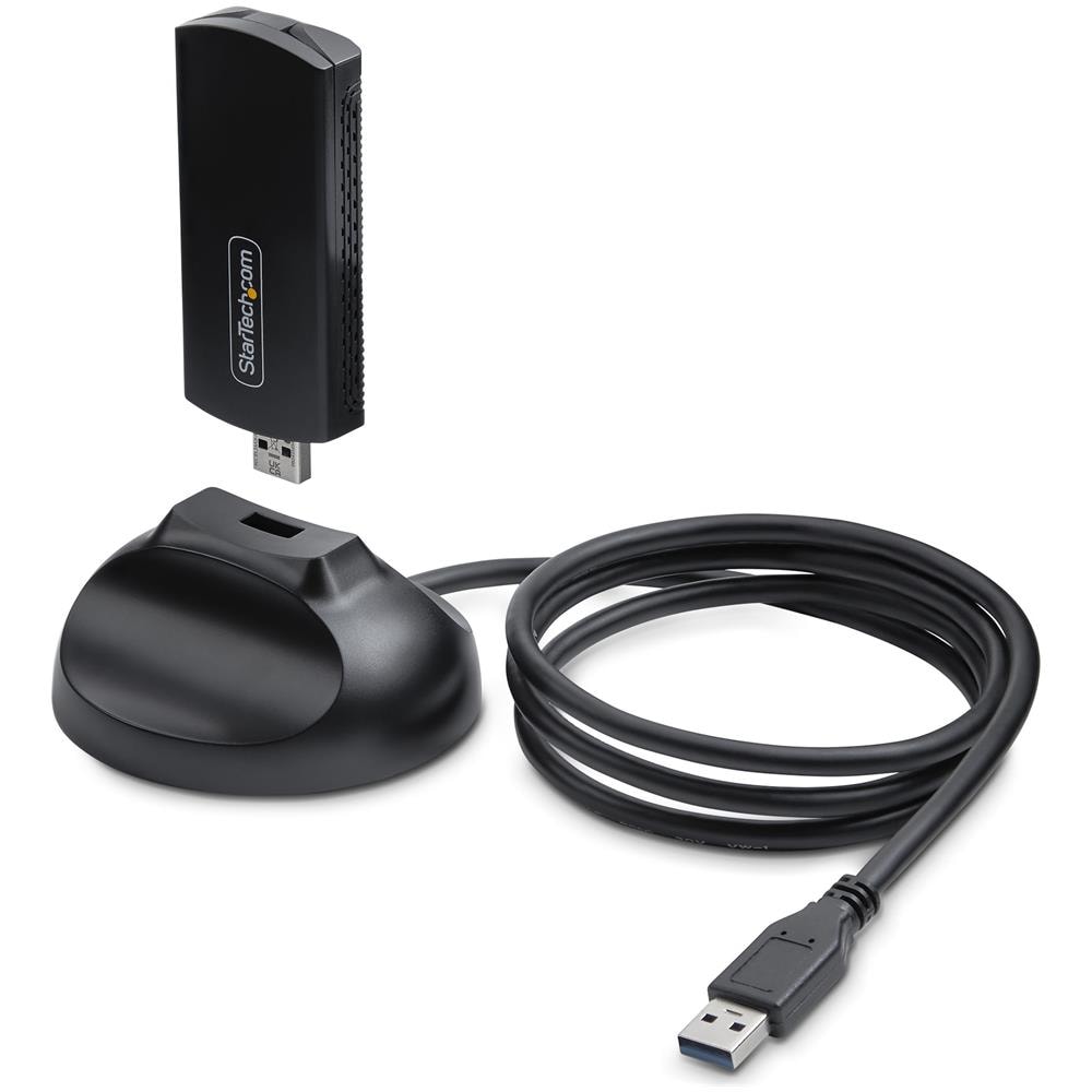 Chiavetta Wi-Fi 6E USB /Dongle per PC Desktop /Laptop, NIC wireless con antenna pieghevole, adattatore WiFi con supporto 802.11 b /g /n /ac /ax, compatibile con reti a 2,4/5/6 GHz - Foto 1