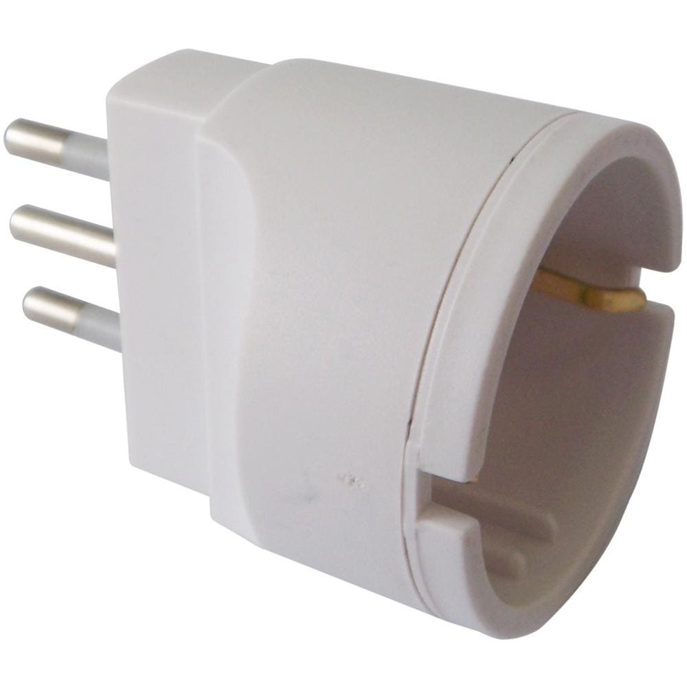 Adattatore Schuko 10a Bianco - Foto 1
