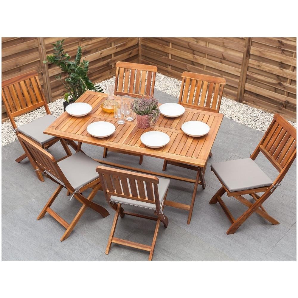Tavolo Rettangolare In Legno Di Acacia 140x75cm Cento - Foto 1