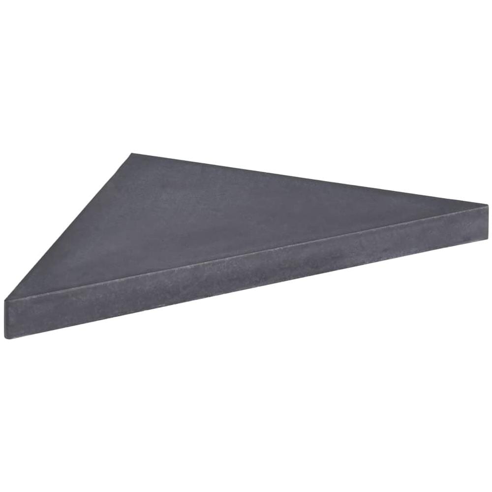 Base Quadrata per Sostegno Ombrellone in Granito Peso 15 kg Colore Nero - Foto 3