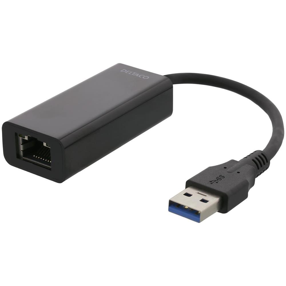Adattatore Di Rete Deltaco Usb 3.0, Gigabit, 1xrj45, Nero - Foto 4