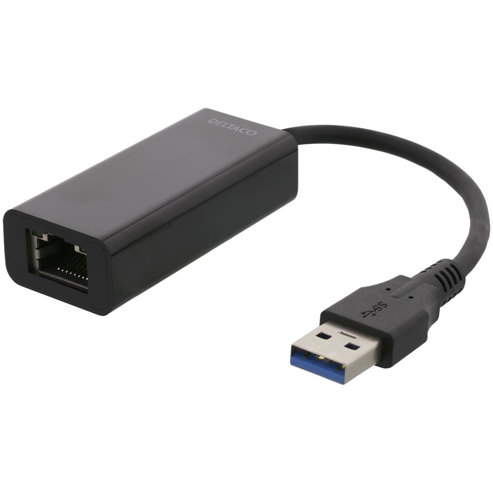 Adattatore Di Rete Deltaco Usb 3.0, Gigabit, 1xrj45, Nero - Foto 1