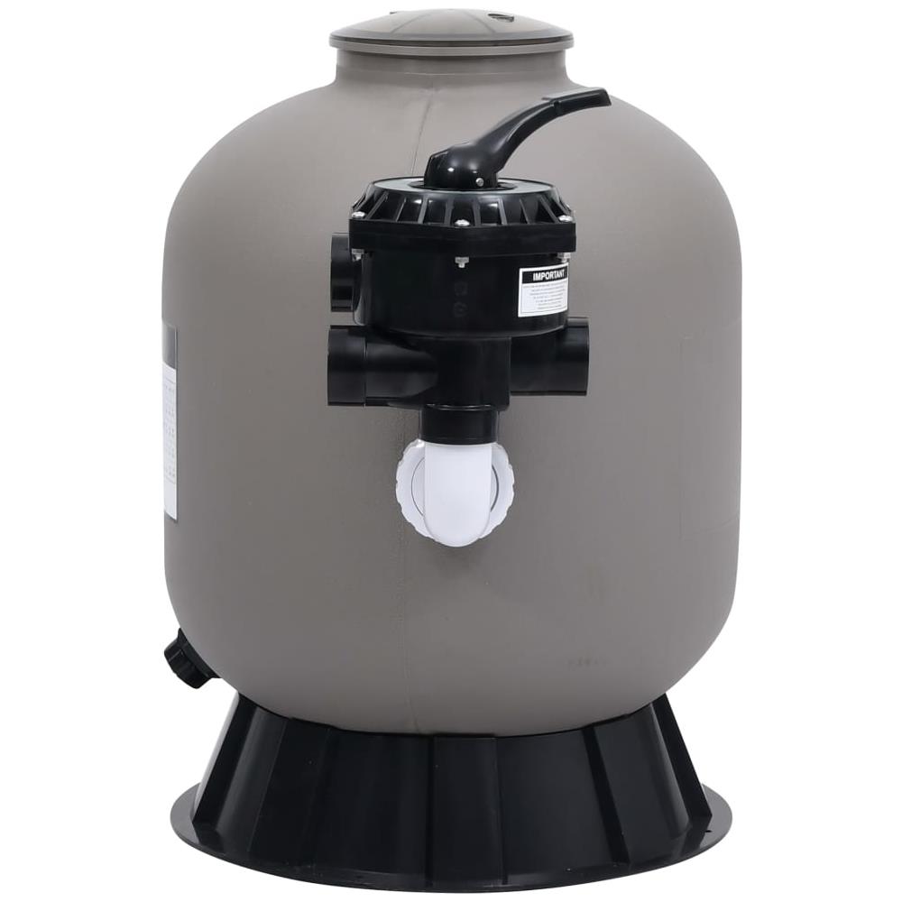 Filtro a Sabbia Laterale per Piscine Valvola 6 Vie 350mm Grigio - Foto 3