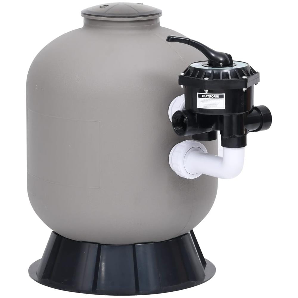 Filtro a Sabbia Laterale per Piscine Valvola 6 Vie 350mm Grigio - Foto 1