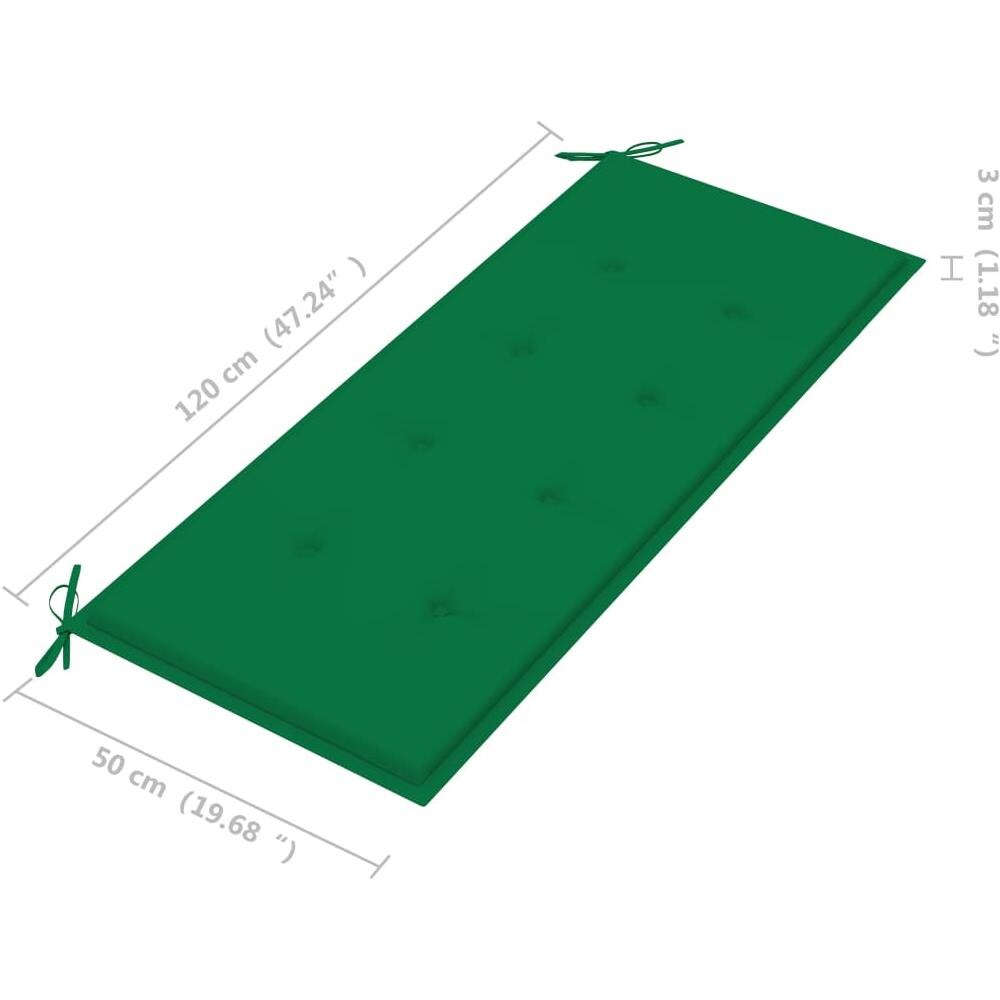 Panca da Giardino con Cuscino 120 cm in Massello di Acacia - Foto 2