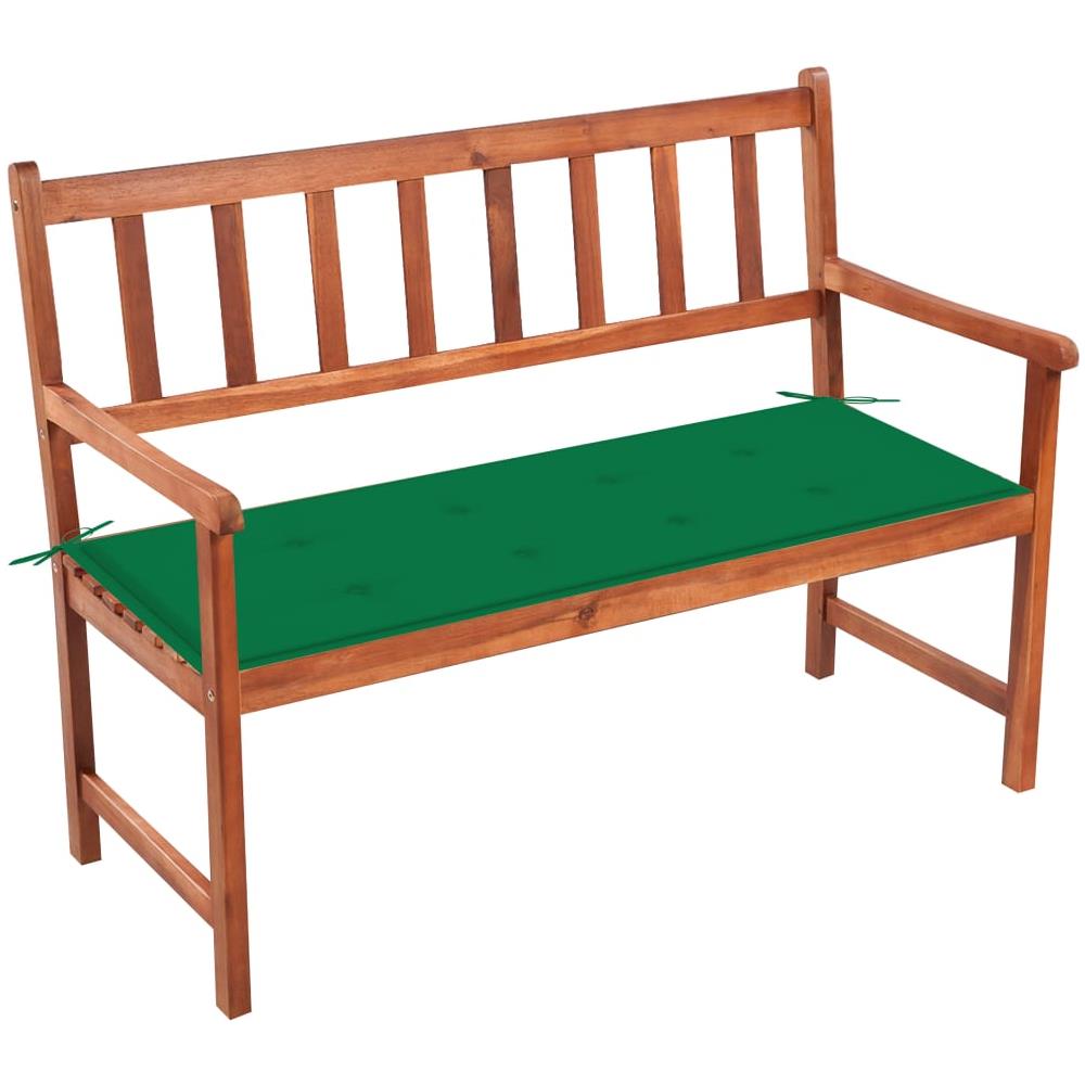 Panca da Giardino con Cuscino 120 cm in Massello di Acacia - Foto 1