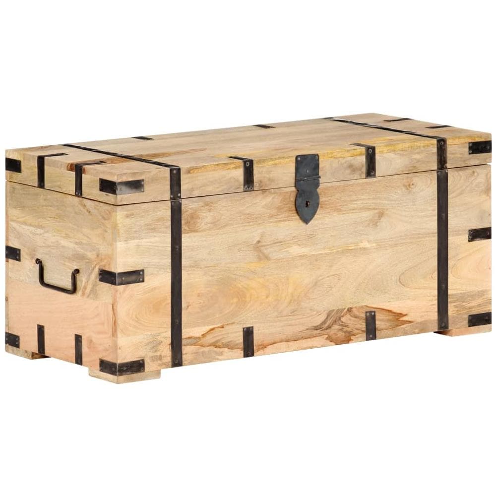 Baule 90x40x40 cm in Legno Massello di Mango - Foto 1
