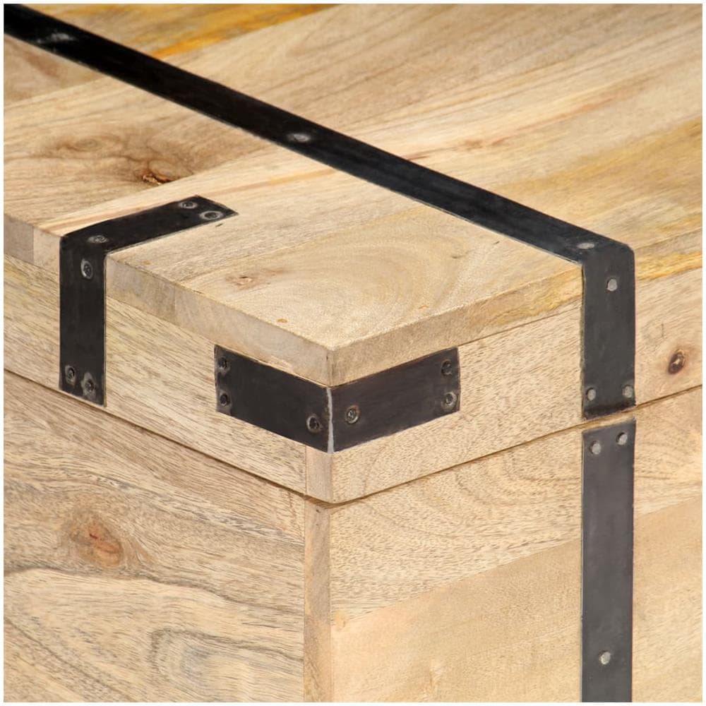 Baule 90x40x40 cm in Legno Massello di Mango - Foto 2